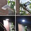 Luz de Rua Solar com Sensor de Movimento PIR 48 LEDs 3 Modos Dimerizável Lâmpada de Parede Solar para Exterior à Prova d'Água Caminho do Quintal Casa Jardim