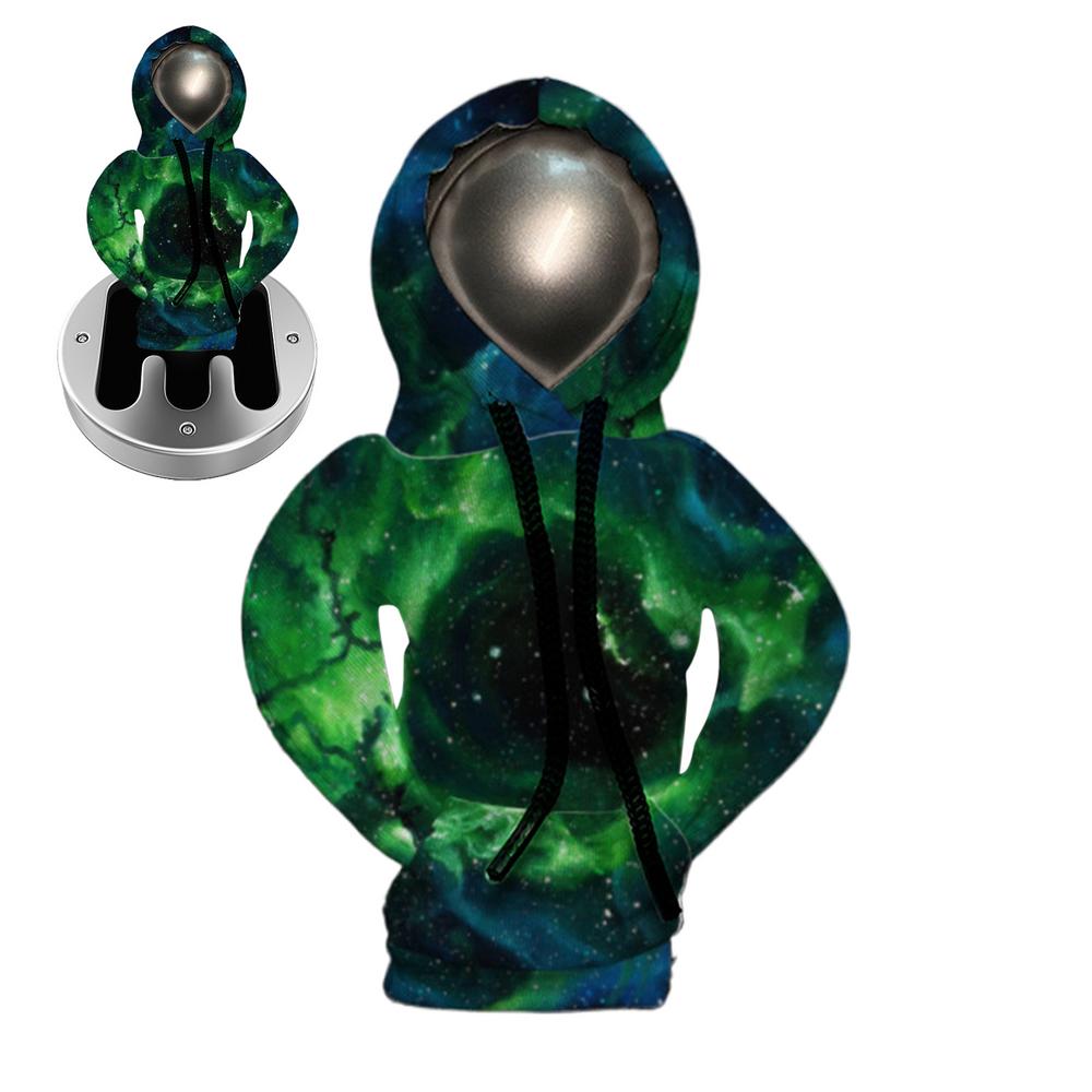 

Чехол на ручку переключения передач автомобиля с капюшоном, забавная крышка на ручку переключения передач автомобиля с регулируемым шнурком, аксессуары для переключения передач автомобиля зелёный