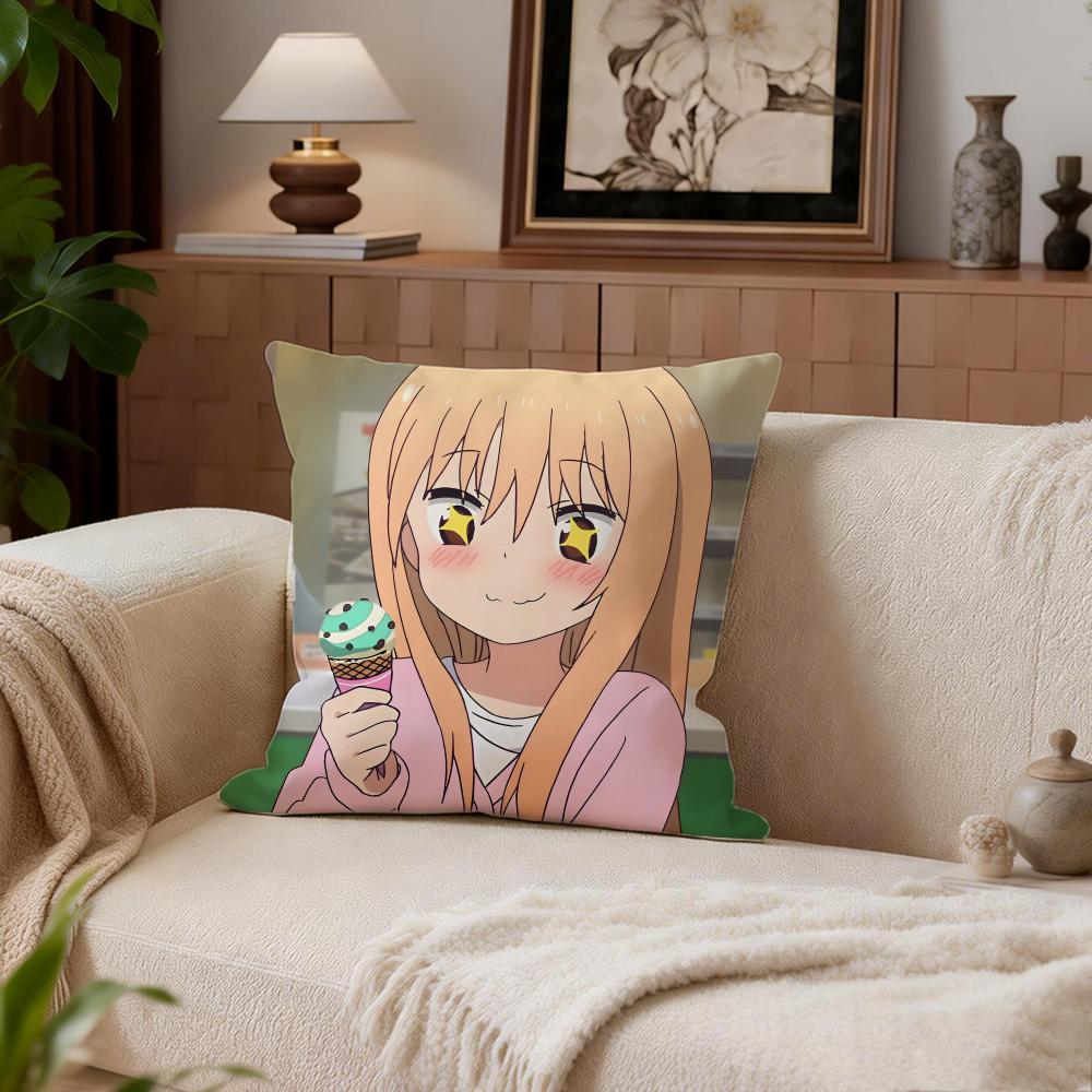 Comedy Himouto Umaruchan Cushion Cover Cushion Cover Set 4Pcs 50x50 45x45 40x40 Pillowcase Decorative Sofa Home Decor