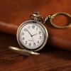 Vintage Heart Pocket Watch Keychain for Women & Men | Retro Design Pendant Watch