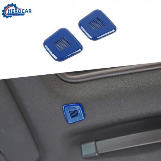 2x Blue Roof Microphone Speaker Cover Trim For Challenger/Charger 15+Accessories