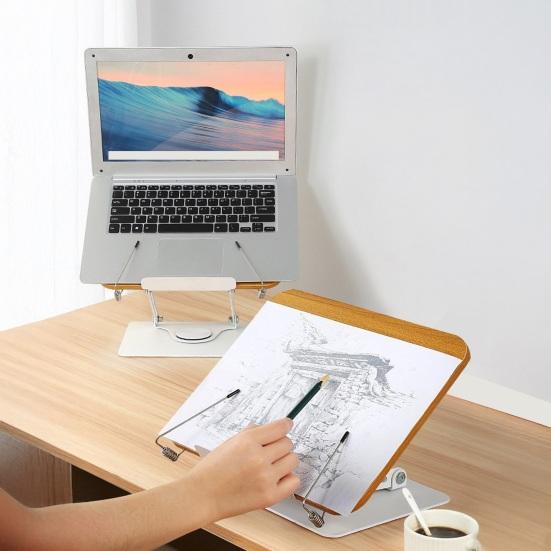 Rotating Folding Reading Stand Adjustable Book Holder with 360° Rotating Bases Foldable Designs