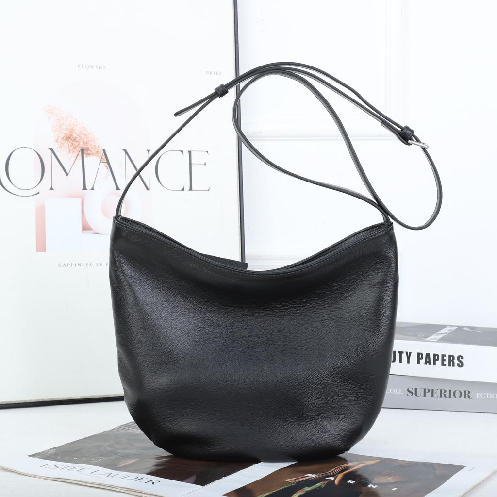 Genuine Grade Leather Women's Shoulder Crossbody Bags Luxury Designer Ladies Bucket Bag for Woman Large Capacity Bag Purse 2026