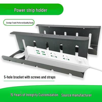 Punch-Free Power Strip & Cable Organizer for Desktops