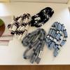 Korean Knitted Striped Skinny Scarf Stackable Wear Warm Strip Neck Scarf DIY Soft Neckerchief Women