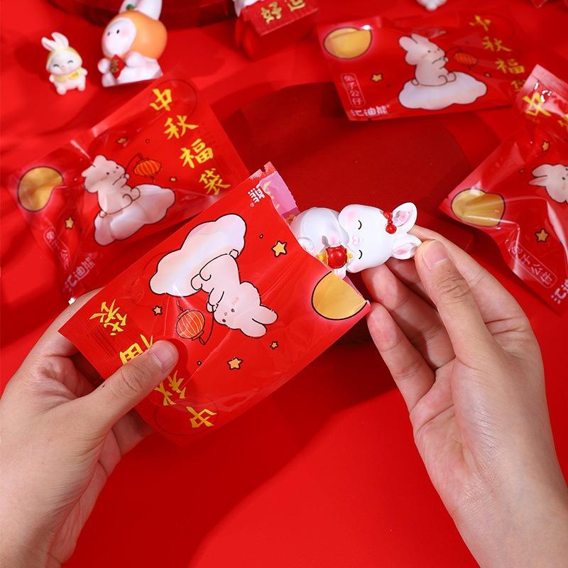 Miniature Rabbit Model Mini Bunny Figurine Desktop Garden Landscape Ornament Resin Craft Easter Cute Home Office Decor Supp