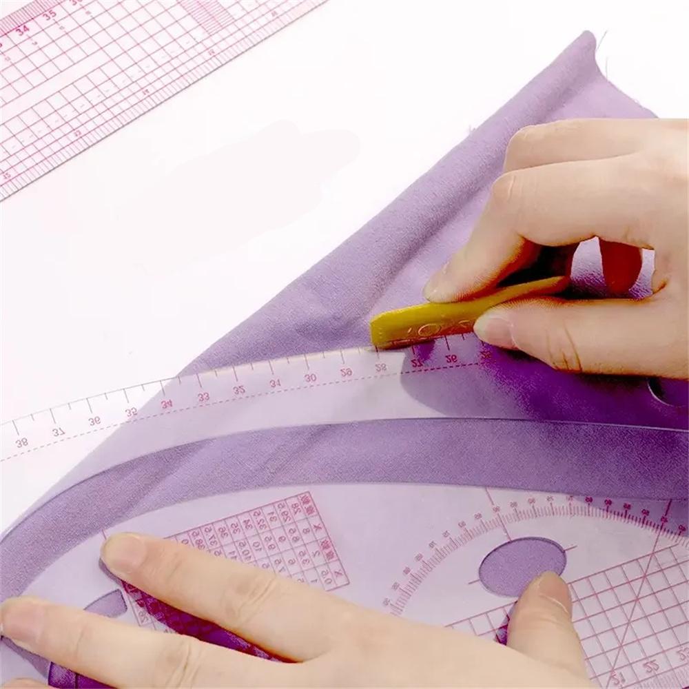 6pcs Flexible Curved Ruler Set For Dressmaking Sewing