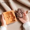 Stampino Tagliabiscotti in Legno di Faggio - Stampo in Legno Naturale per Biscotti e Pasticceria Croccante per Biscotti Fatti a Mano e Strumenti da Forno