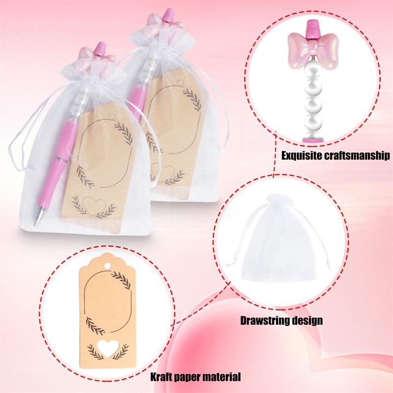 

12 Set Baby Shower Pens Favors For Guests It S A Boy/Girl Ballpoint Pens Thank You Cards With Organza Bags Gender Reveal Gifts