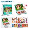 Neues Interessantes DIY-Puzzle für Kinder Magnetisches Zauberbuch-Serie Magnetischer Aufkleber für Kinder Spielzeug für die frühkindliche Bildung Chri