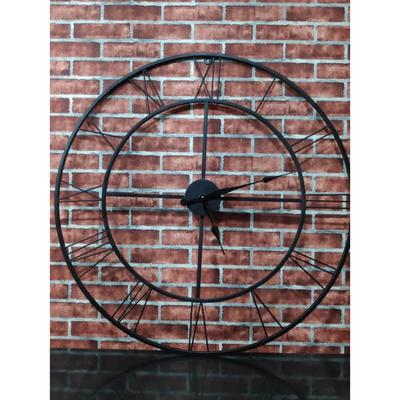 Metal Wall Clock 100 Cm( Black)