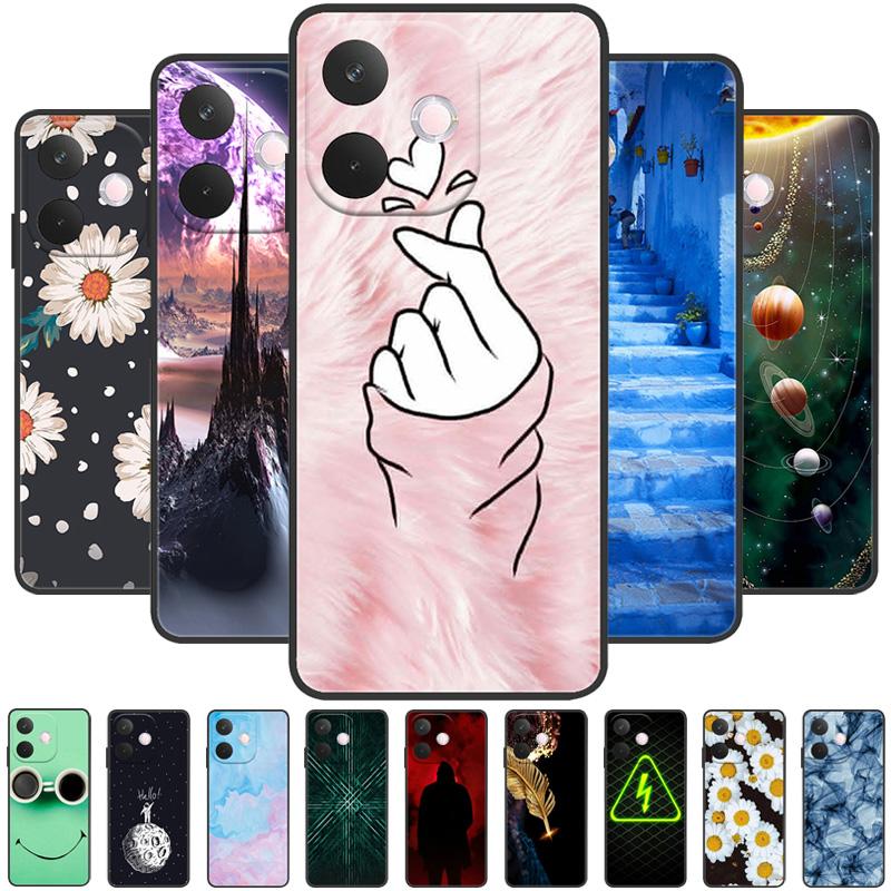 Dla Oppo A5 Pro 5G Miękkie Etui Kwiaty Moda Silikonowe TPU Zderzak Telefonu Pokrowiec Dla Oppo A 5 Pro 5G Urocze Ochronne Etui Fundas