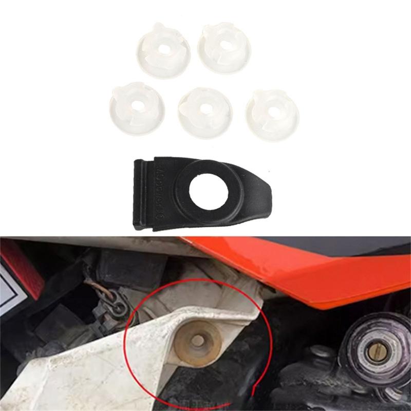 Bike Air Filtration Systems Secure Rubber Latches Clasp With Sealing Washer Rings for Motorcycle Air Filter Installation