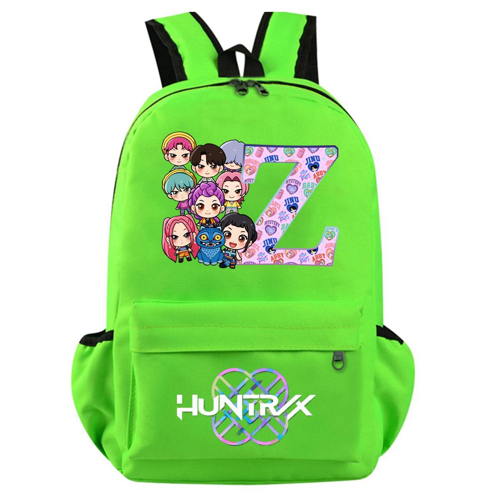 Anime 26 English Letter Kpop Demon Hunters Printed Backpack for Teenager Student Girl Boy Bookbag Schoolbag Women Large Capacity Travel Bag Kid Gift