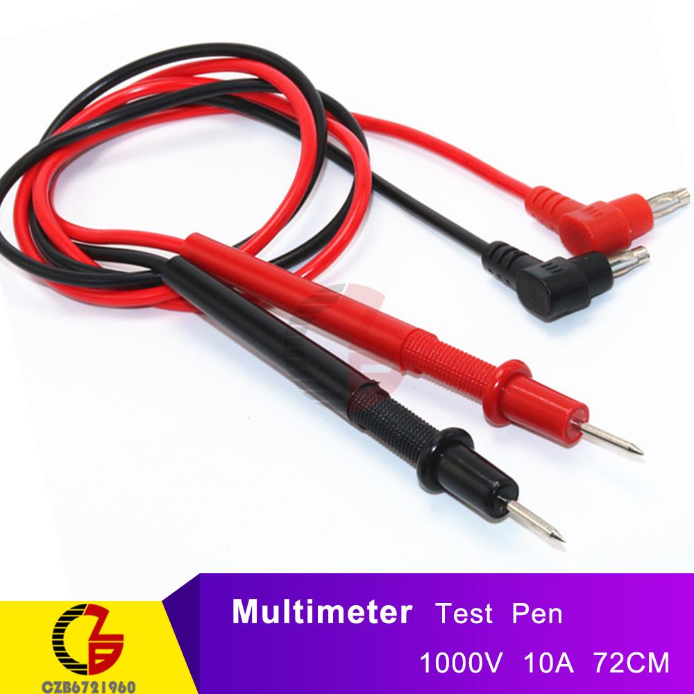 

1 Pair Universal Digital Multimeter Test Pen Leads Multi Meter Tester Test Lead Cable Probe Pin Needle Wire Line 1000V 10A 20A