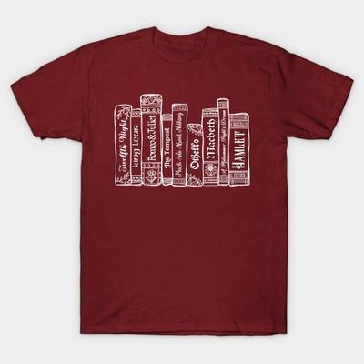 Shakespeare Bookshelf No.5 T-Shirt S-5XL