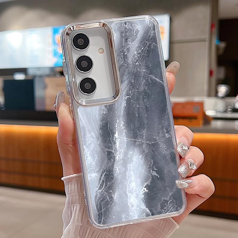 Sandstone Marble Case For Samsung Galaxy Z Flip 8 7 6 5 4 Flip8 Flip7 Flip6 Magnetic For Magsafe Clear PC Hard Folding Phone Cover