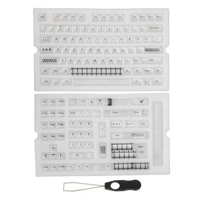 145 Keys Clear Keycaps for Cherry Height DIY Universal KCA Transparent Keycaps with Key Puller for