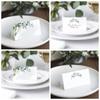 100Pcs Creative Flowers Plants Printed Table Place Cards Fresh Style Blank Wedding Place Cards Seating Place Cards Wedding Decor