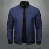 Cappotto Leggero da Uomo Giacca Elegante da Uomo con Collo Rialzato Chiusura a Zip Tasche Cappotto Casual Primaverile da Uomo Morbido per l'Autunno