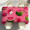 Pink Watermelon Fruit Table Cloth Party Decor Dining Room Home Kitchen Patios Waterproof Stain-Proof Table Cloth