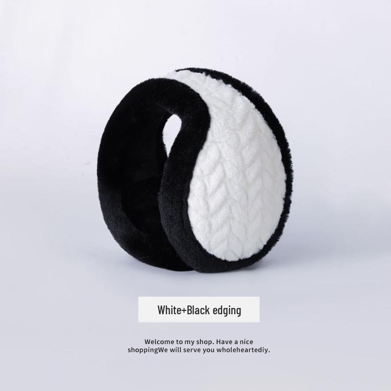 Protetores de Orelha de Pelúcia Dobráveis de Inverno - Quentinhos e Fofos de Pele Sintética de Coelho para Mulheres