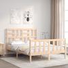 VidaXL Bed Frame with Headboard 120x200 Cm Solid Wood 3193071