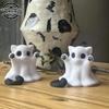 1 Pz Artigianato Decorazione Casa Mini Gattino Fantasma Ornamento Carino Atmosfera da Tavolo Sensazione di Halloween Invia Regalo Gatto alla Fidanzata