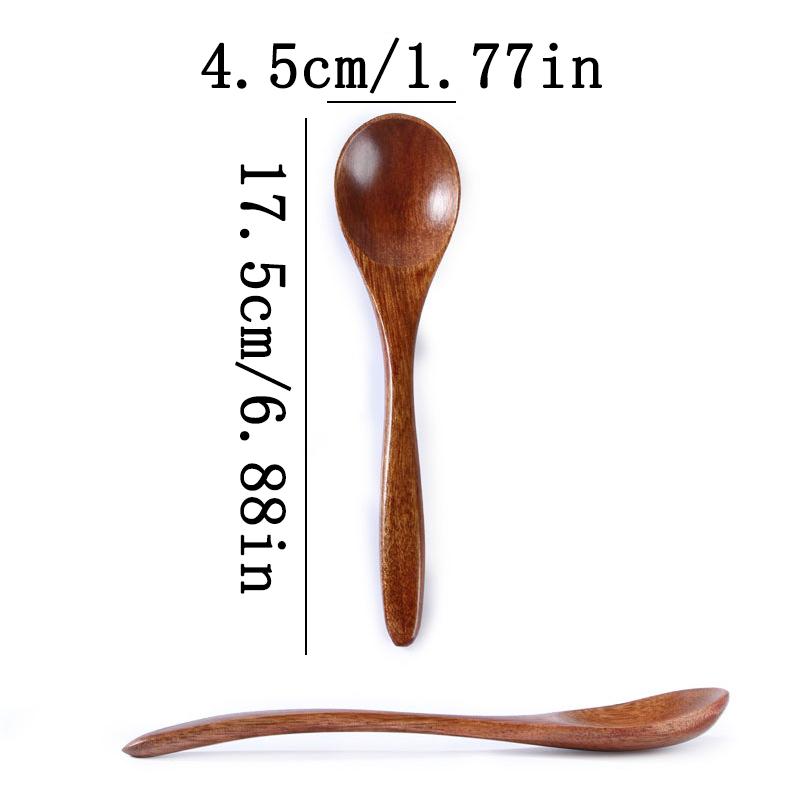 Japanischer Natürlicher Holzlöffel Lang Honig Rührlöffel Baby Esslöffel Trink Breilöffel Haushalts Geschirr Zubehör