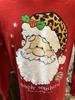 Simply Southern Red Christmas T-Shirt Size Sm Leopard Santa Hat Unisex T-Shirt
