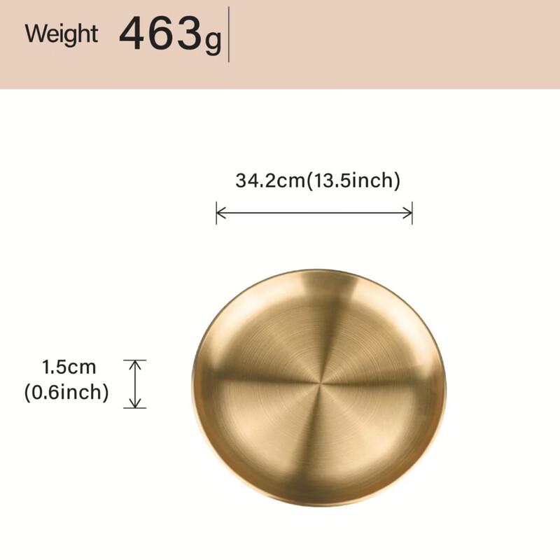 Stainless Steel Round Serving Tray