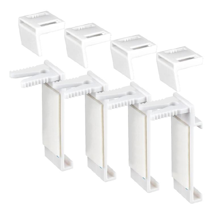 

Набір із 4 універсальних кріплень-затискачів для рулонних штор, регульовані кронштейни для рулонних штор 1