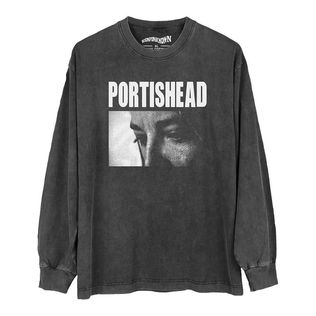 Portishead TShirt Dummy Downtempo Massive Attack Hird The Funky Lowlives Trip Hop Music Short Sleeves Graphic Washed Mens Tee