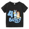 1-9 Years Birthday Girls Boys Cartoon Print T-shirt Cartoon Dog Cute Kids Clothes Summer Children T-Shirts