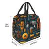 Custom Mechanics Large Toolbox Lunch Bag Women Cooler Warm Insulated Lunch Boxes for Kids School