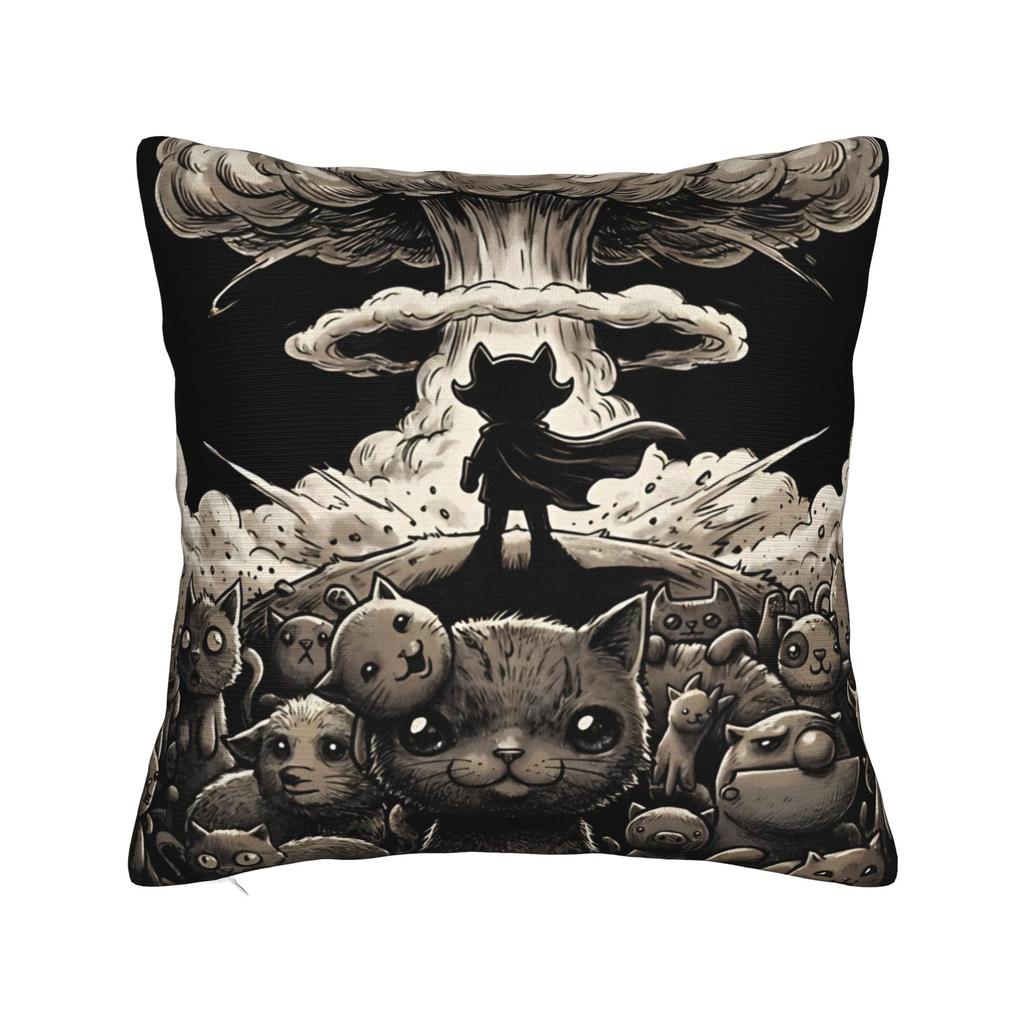 Mewgenics  Roguelike Hit Mutant Feline Square Pillow Cases  Cushion Covers Vintage Zipper Decor Pillowcase for Sofa cm