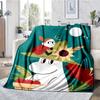 Moomin Temalı Baskılı Battaniye - Kanepe, Yatak, Seyahat ve Dış Mekan Kullanımı İçin Mükemmel | Makinede Yıkanabilir, Rahat ve Dayanıklı.