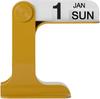 Klappschreibtischkalender Desktop Monats-, Wochen-, Tageskalender für Büro, Heimdekoration Wiederverwendbares Schreibtischornament Zubehör 16x17x9cm Gelb