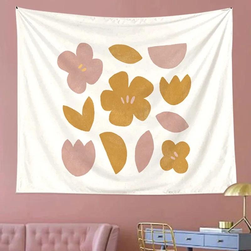 Simple Floral Background Tapestry Bedroom Living Room Tapestry Home Wall Decoration Tapestry