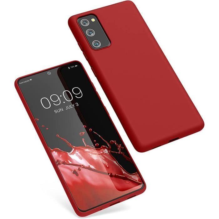 Coque - Samsung - Galaxy S20 FE - Silicone Souple - Rouge - Protection Anti-choc