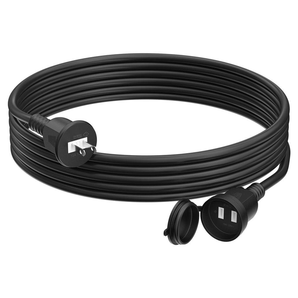 HITRENDS 15m Waterproof and Rainproof Power Strip Extension Cord with Rainproof Cap for Outdoor Use. 1500W Outdoor Extension Cable, PSE Certified,