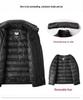 Men's Winter Padded Leather and Cotton Jacket for Middle-aged and Elderly - Warm and Ideal for Dad.