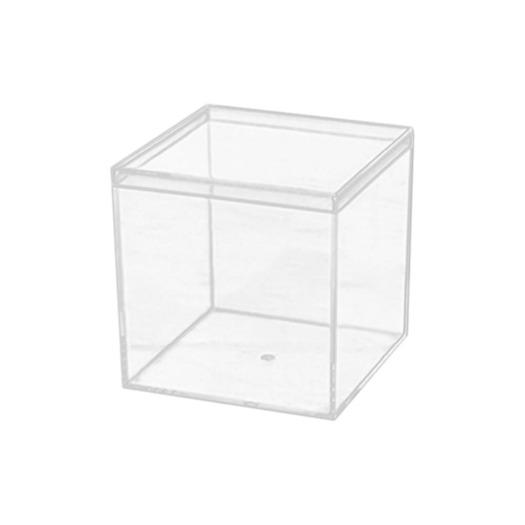 Transparente Box aus Kunststoff und Acryl, quadratische Box, Erdabdeckung, Bonbonbox, handgefertigte Displayverpackung