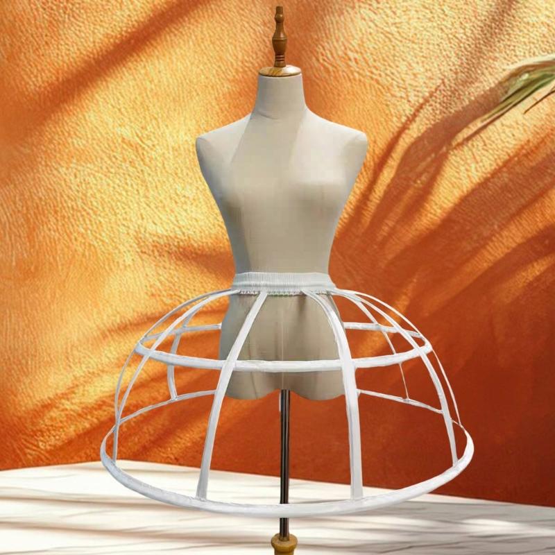 Sottogonna Crinolina Poliestere 4 Cerchi Corto Mezza Sottogonna per Ragazze Matrimonio Sottogonna Sottoveste Sposa