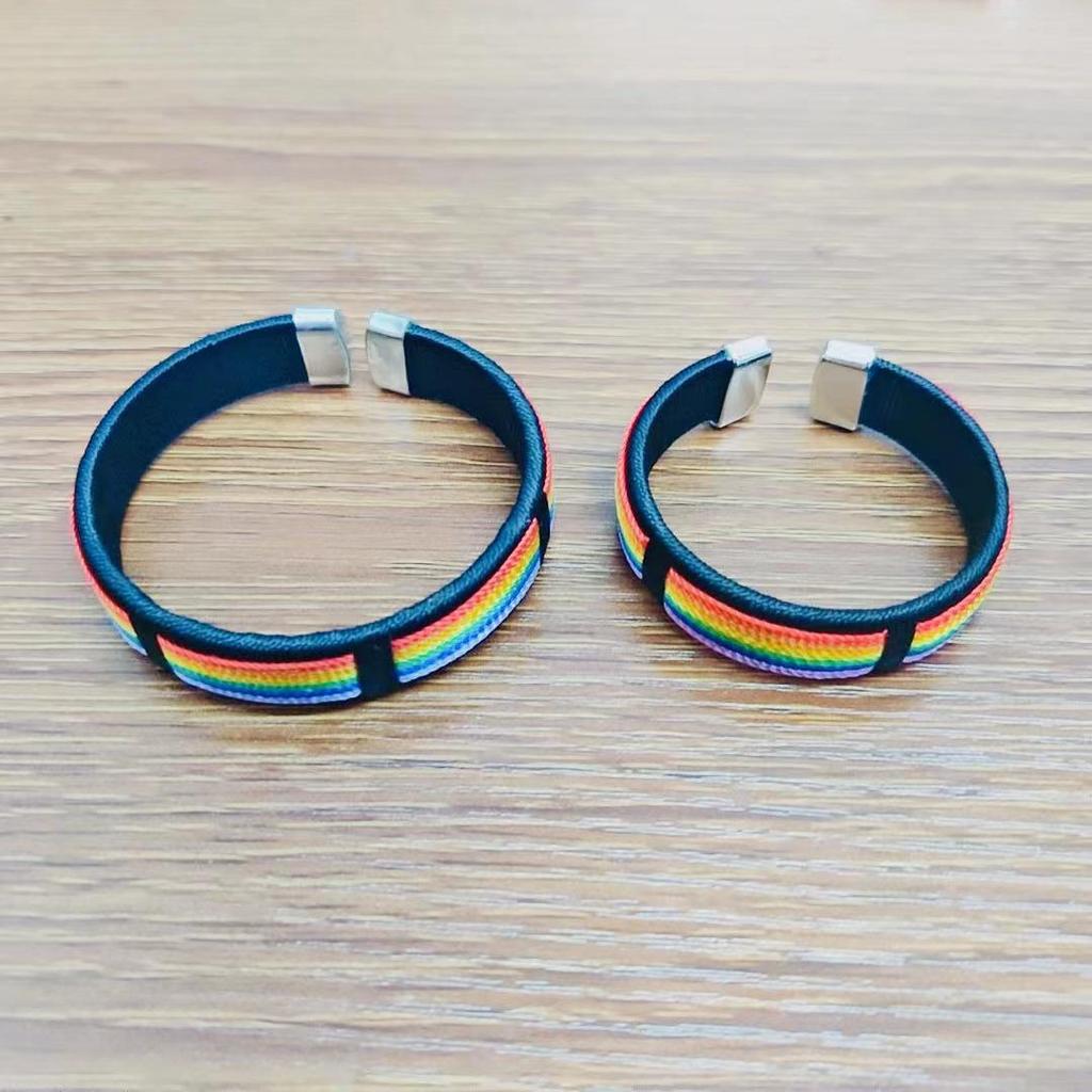Rainbow LOVE Thread Bracelet - Friendship & Couple Gift