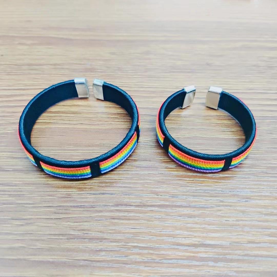 Rainbow LOVE Thread Bracelet - Friendship  Couple Gift