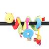 Plush Spiral Baby Toy for Stroller Crib Hanging Sensory Rattle Teether Interactive Newborn Comfort Early Learning Montessori
