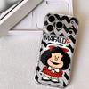 Cartoon Cute M-Mafalda Phone Case For iPhone 17 16 15 14 13 12 Pro Max Plus With Magnetic Crystal Clear Case Wireless Charge