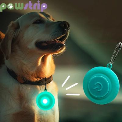 LED-Halsband mit Anhänger für Haustiere, Silikon, wasserdicht, leuchtend, für Hunde und Katzen, Halskette für Spaziergänge im Freien, Nachtsicherheitshalsbänder, Haustierzubehör
