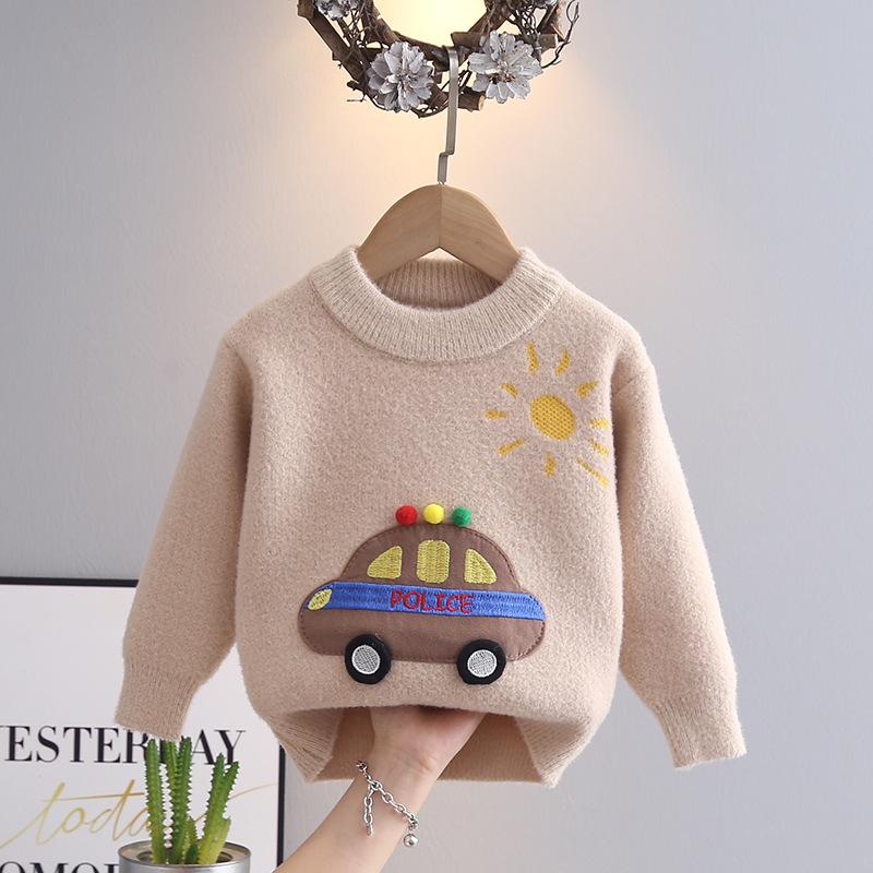Autumn and Winter Children's Korean Style Western Style Girls Middle and Small Children's Baby Sweater Tops